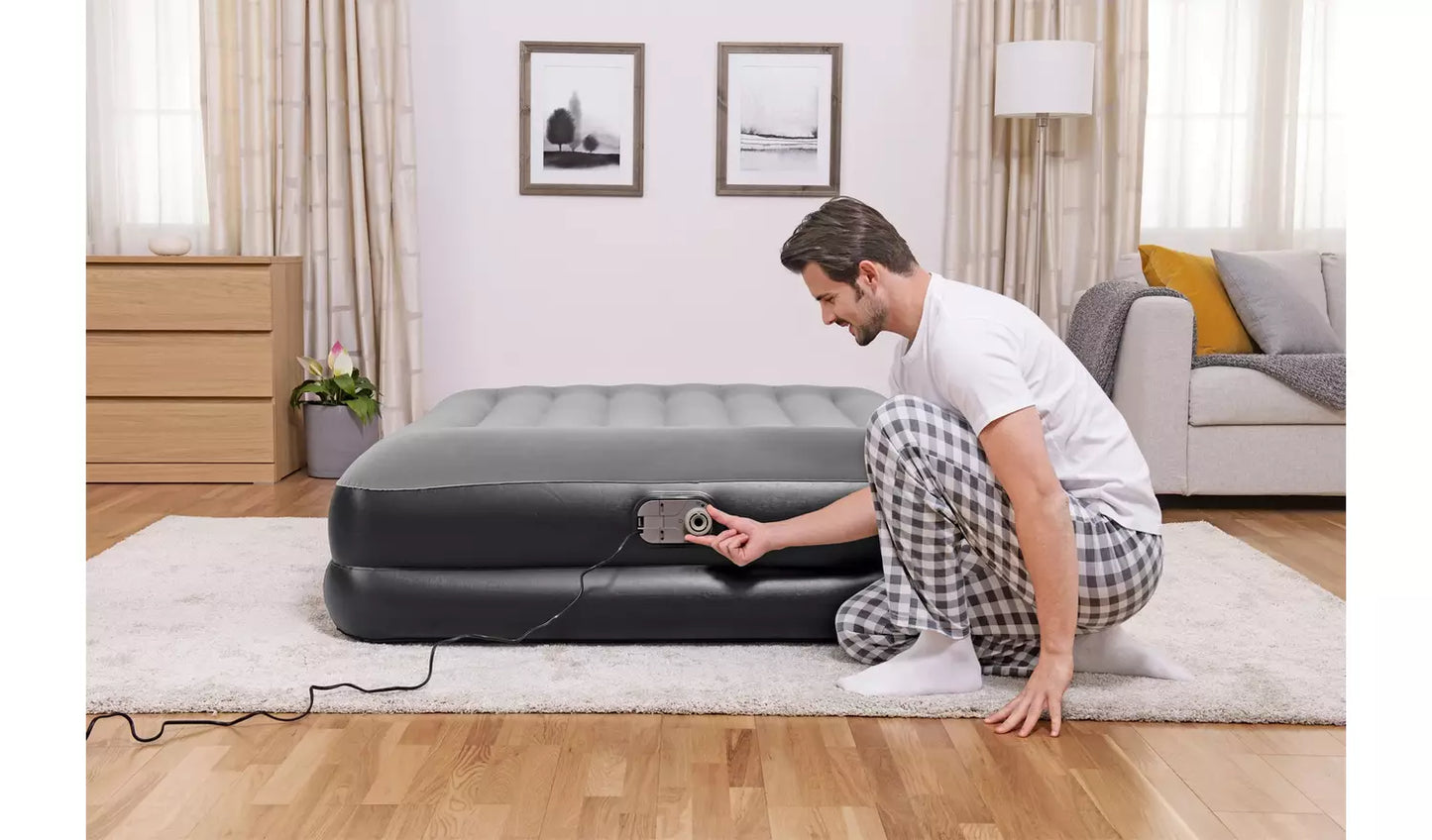 Bestway Tritech Queen Airbed with Built-in Pump